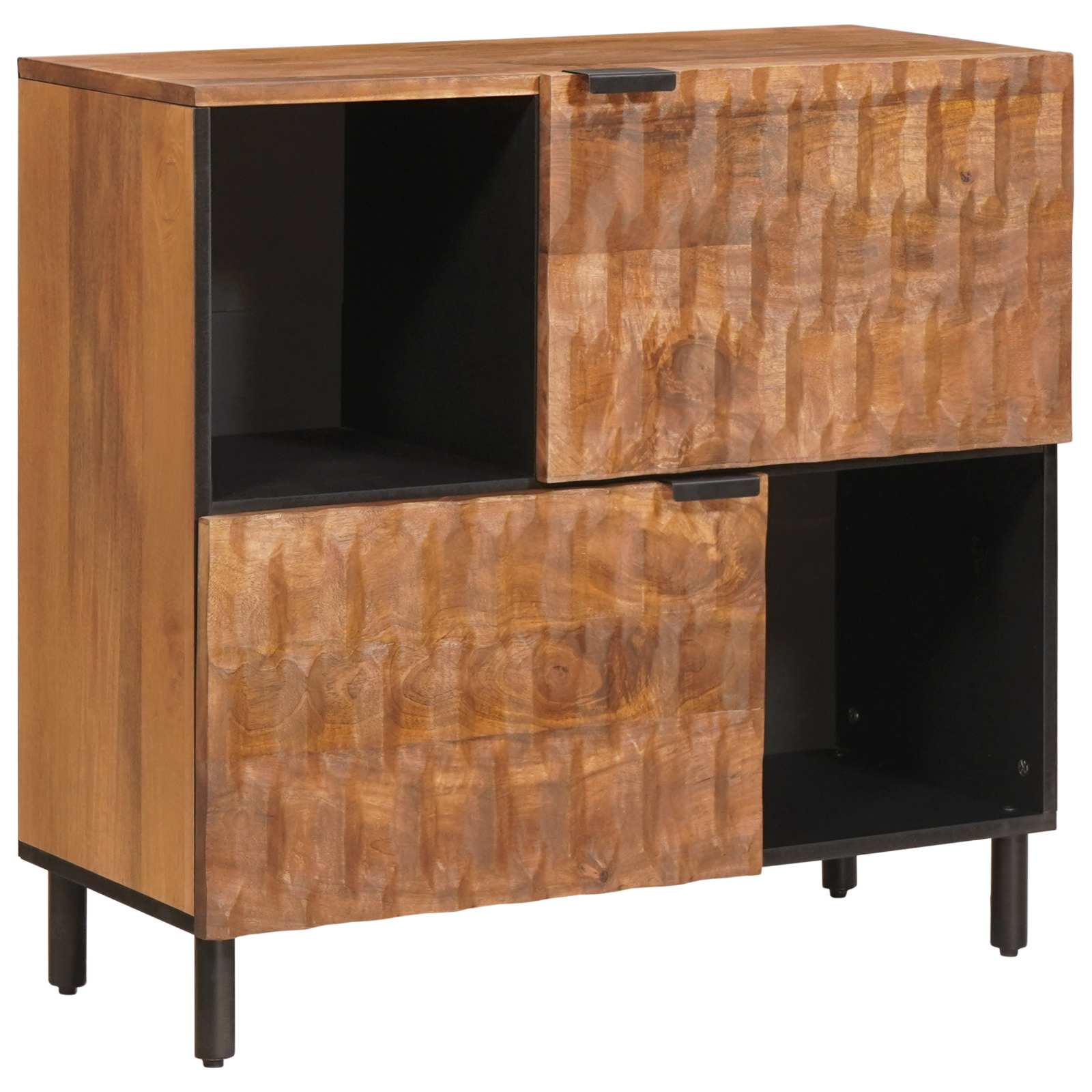 vidaXL Sideboard Uni Akazienbraune Oberfläche