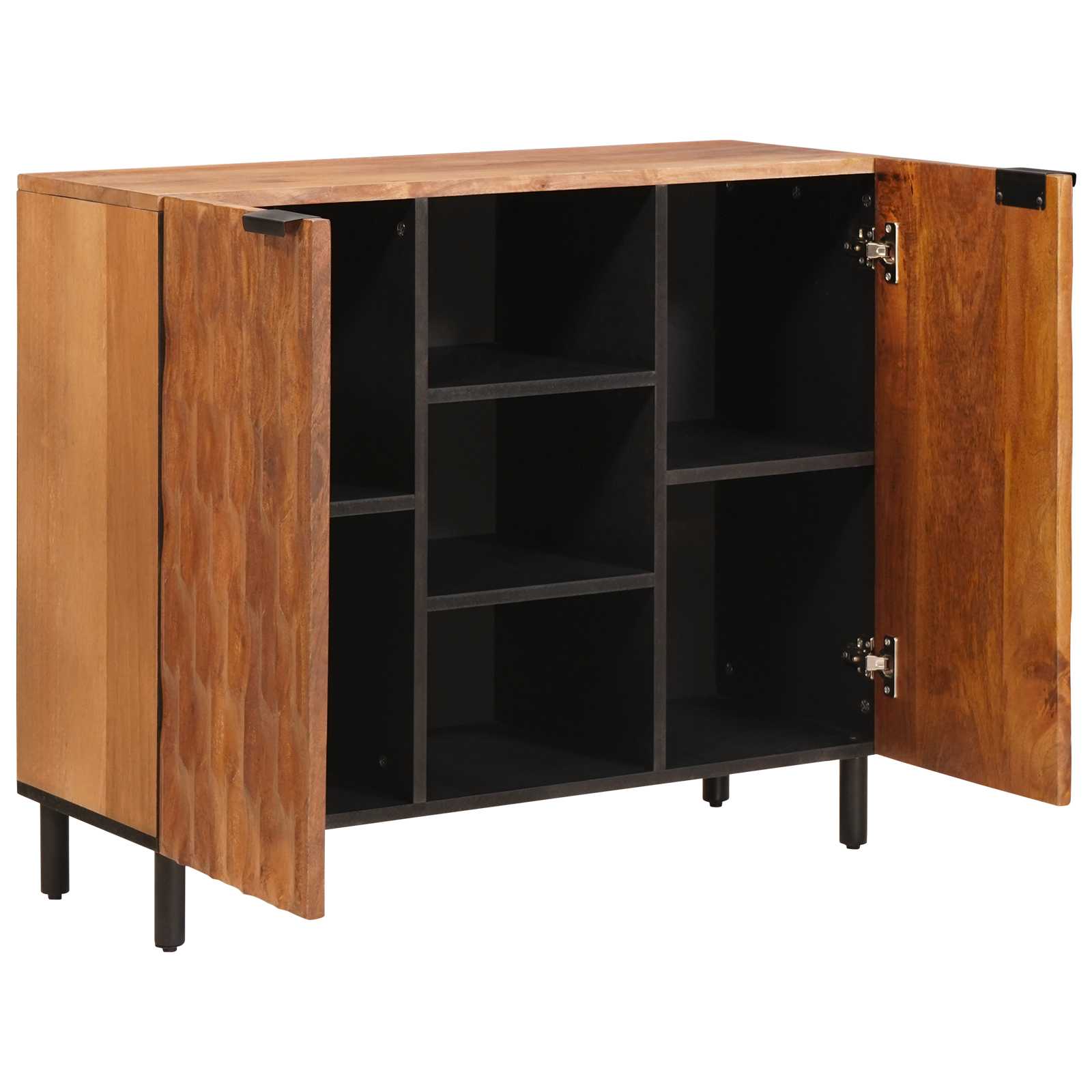 Thumbnail - vidaXL Sideboard mit Regal Akazienbraune Oberfläche 90 x 33,5 x 75 cm