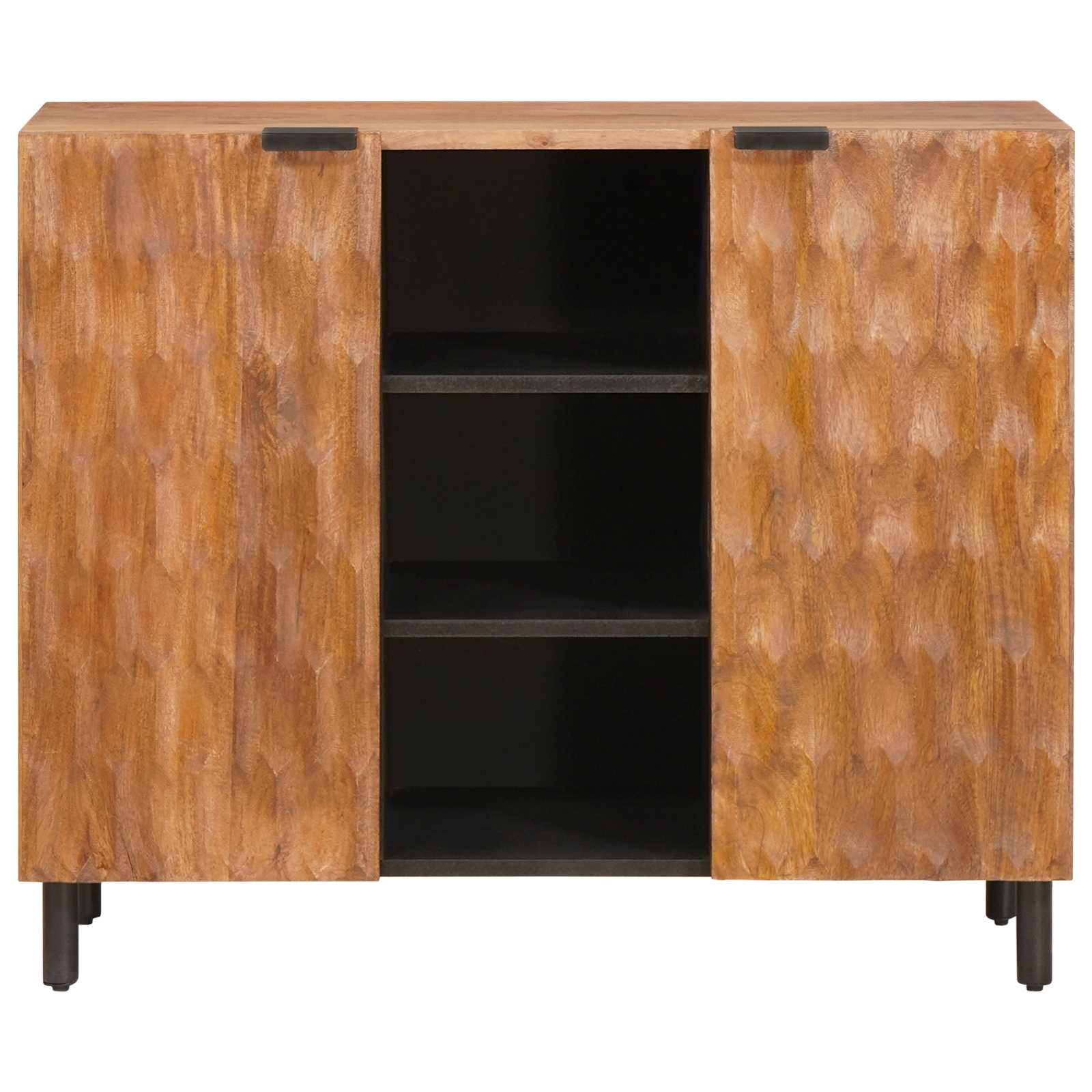 Thumbnail - vidaXL Sideboard mit Regal Akazienbraune Oberfläche 90 x 33,5 x 75 cm