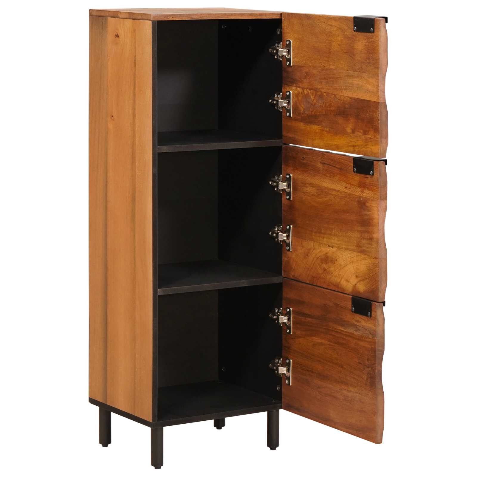 Thumbnail - vidaXL Highboard mit Tür Akazienbraune Oberfläche 40 x 33,5 x 110 cm