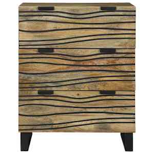Servírovací skříň se zásuvkou Hnědá 60 x 33.5 x 75 cm - obrázek 3