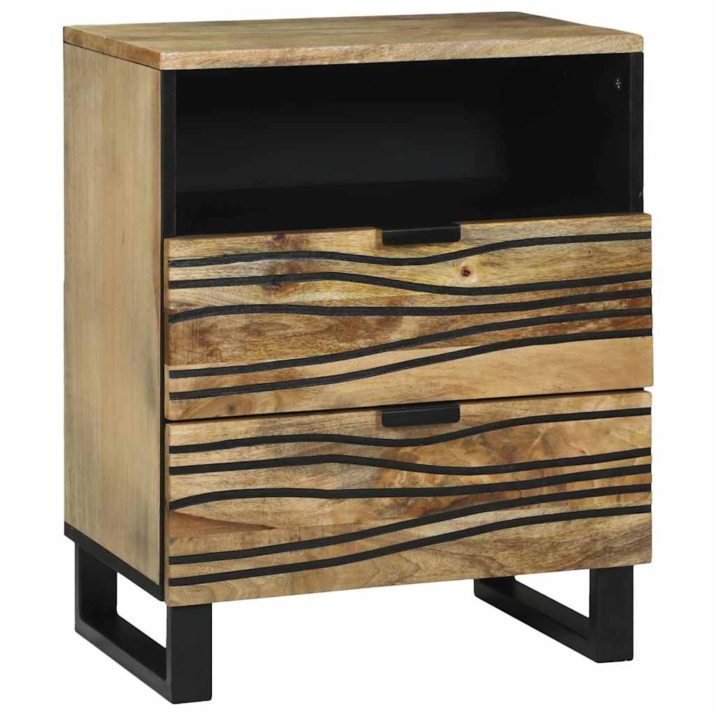Нощно шкафче 50x33x60 см Масивно дърво манго