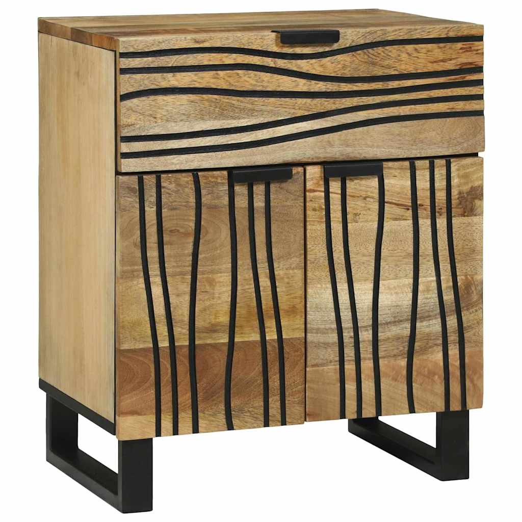 Нощно шкафче 50x33x60 см Масивно дърво от манго