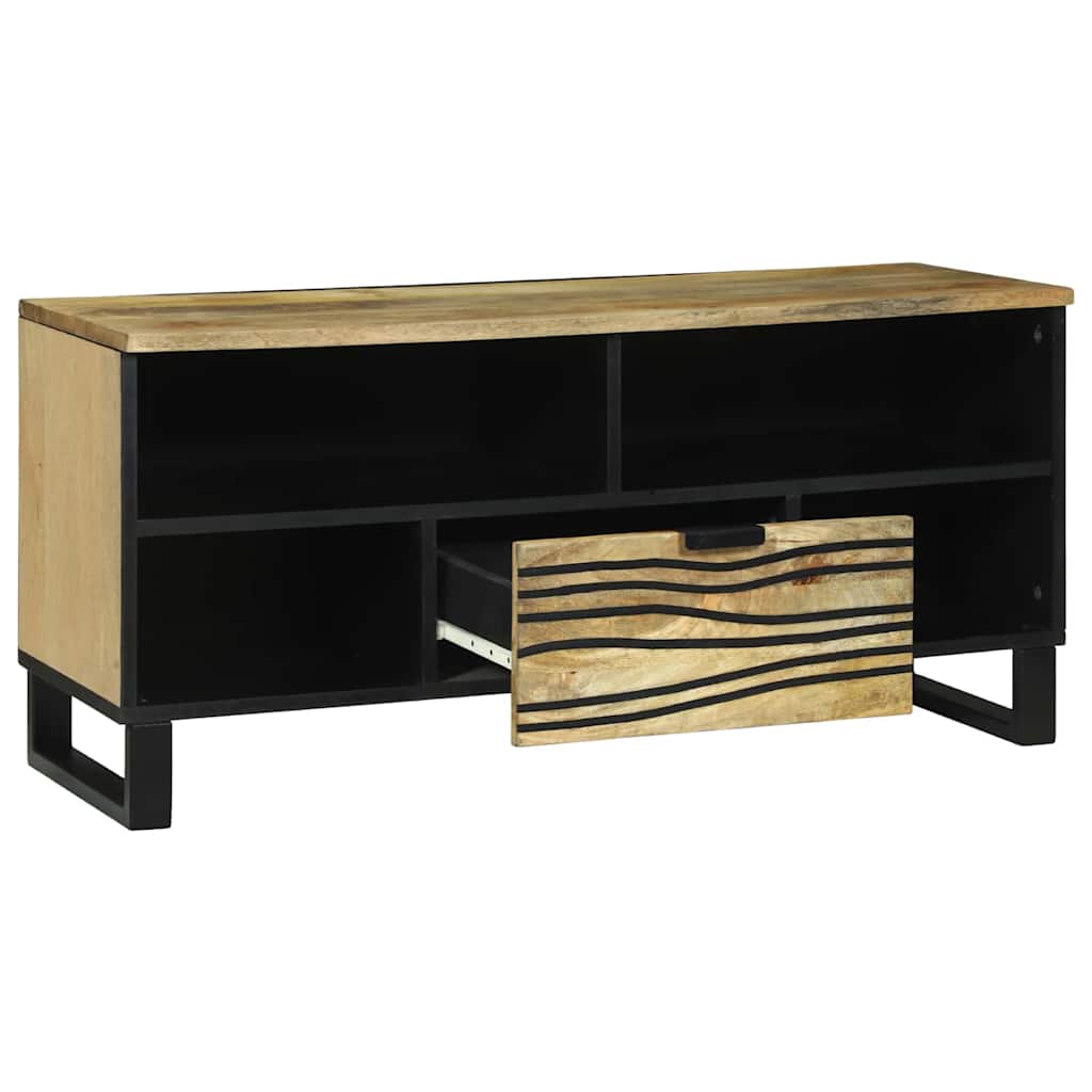 vidaXL TV Kast met lade Bruin 105 x 33 x 46 cm massief mangohout