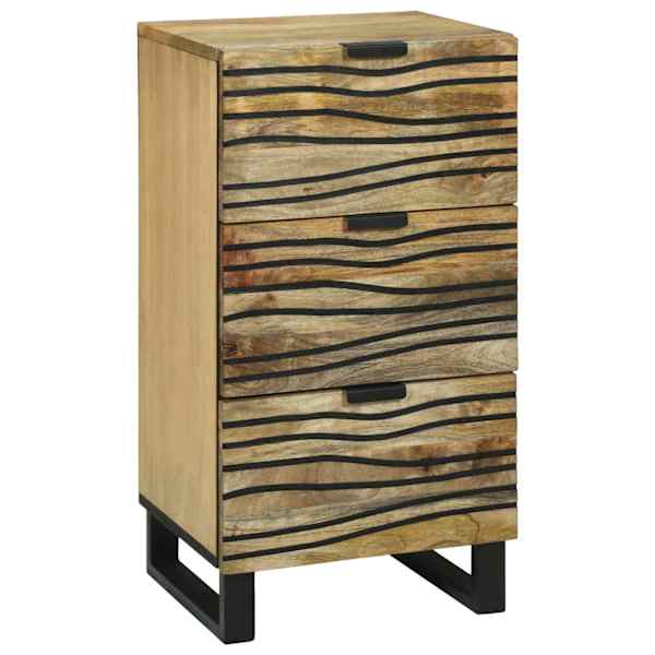 vidaXL K&uuml;lglaud sahtliga Pruun 40 x 33 x 75 cm mangopuit