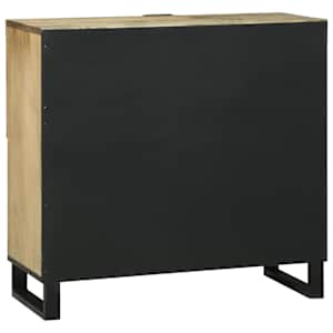 Komoda Hnědá 80 x 33 x 75 cm masivní mangovníkové dřevo - obrázek 5