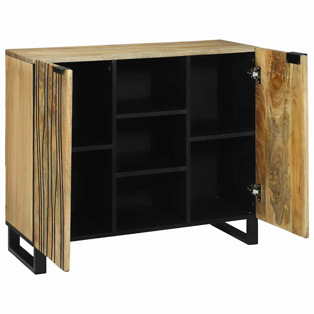 vidaXL Dressoir Bruin 90 x 33 x 75 cm massief mangohout