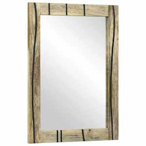 vidaXL Vannitoa peegel Naturaalne 50 x 2,5 x 70 cm Ristk&uuml;lik