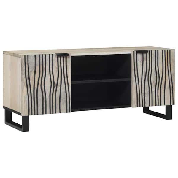 vidaXL TV &Uuml;ksused 105 x 33 x 46 cm Valge Tehispuit