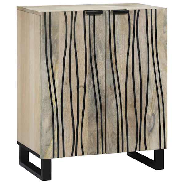 vidaXL K&otilde;ide Valge 60 x 33,5 x 75 cm Tugev mango puu