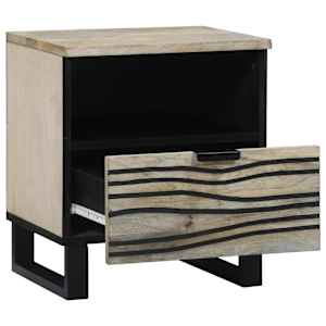 Noční skříňka 2 pcs Bílá 40 x 33 x 46 cm Kompozitní dřevo - obrázek 3