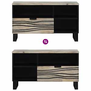TV jednotky se zásuvkou Bílá 80 x 33 x 46 cm Kompozitní dřevo - obrázek 10