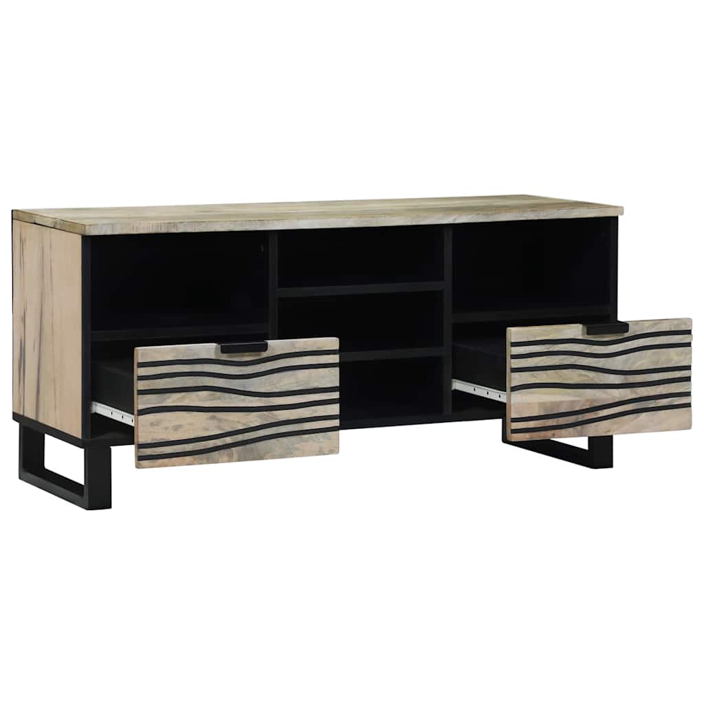 vidaXL Media-opslagkasten en rekken Wit en zwart 100 x 33.5 x 46 cm