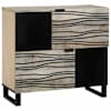 vidaXL Kummut Valge 80 x 33 x 75 cm mangopuit