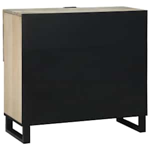 Komoda Bílá 80 x 33 x 75 cm masivní mangovníkové dřevo - obrázek 5