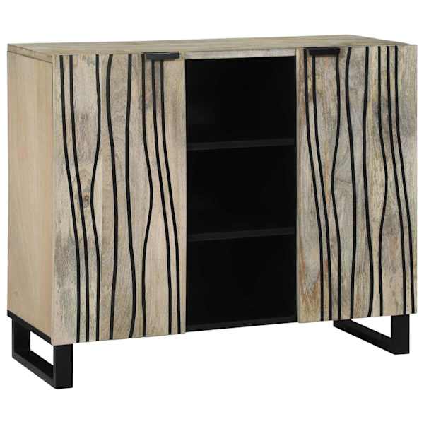 vidaXL K&otilde;rvalhoone Valge 90 x 33 x 75 cm mangopuit