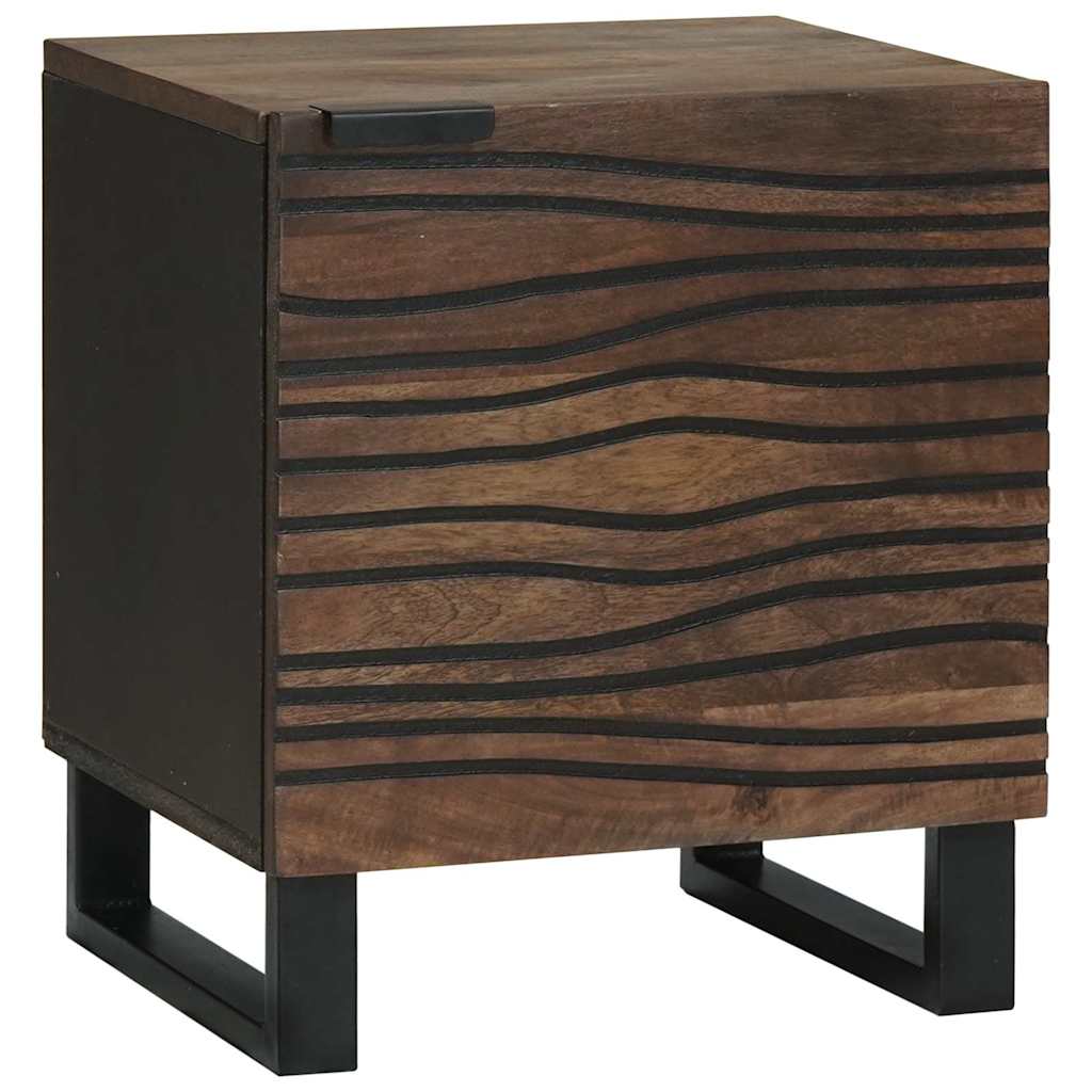 Нощно шкафче 40x33.5x46 см от масивно орехово дърво
