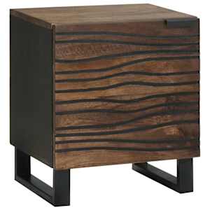 Noční skříňka 2 pcs Vlašský ořech 40 x 33 x 46 cm - obrázek 2