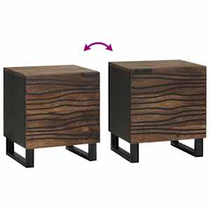 Noční skříňka 2 pcs Vlašský ořech 40 x 33 x 46 cm - obrázek 11