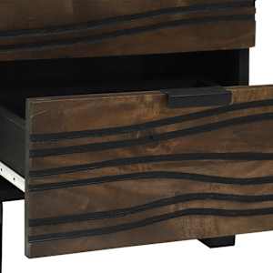 Noční skříňka 2 pcs Vlašský ořech 40 x 33 x 46 cm - obrázek 8
