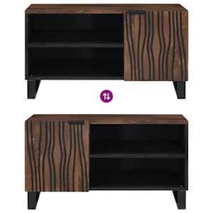TV jednotky Vlašský ořech 80 x 33 x 46 cm Kompozitní dřevo - obrázek 10