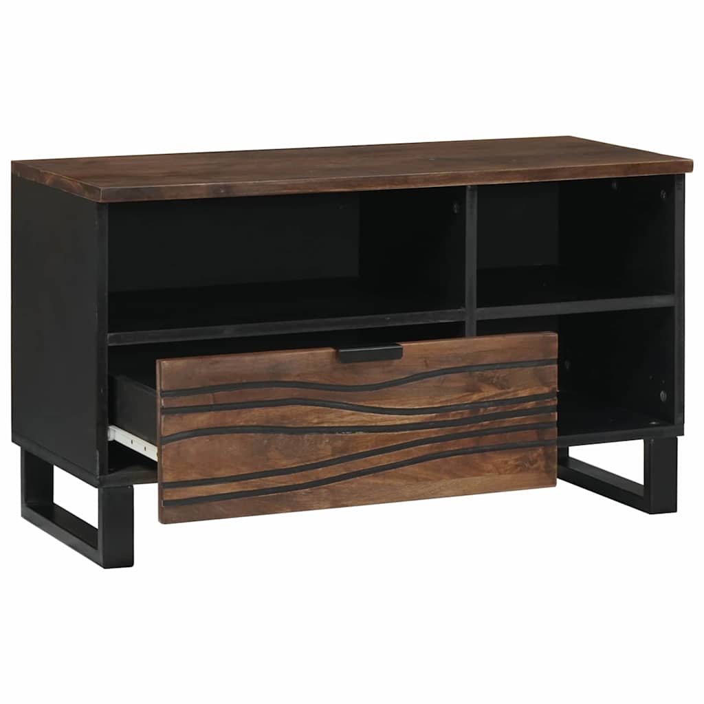 vidaXL TV-kast met lade Bruin 80 x 33 x 46 cm massief mangohout