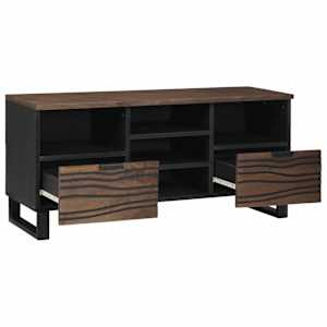 TV jednotky Vlašský ořech 100 x 33 x 46 cm Kompozitní dřevo - obrázek 2