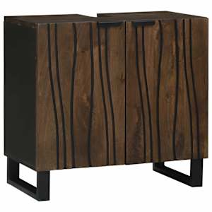 Skříňka pod umyvadlo s policí Vlašský ořech 62 x 33 x 58 cm - obrázek 2