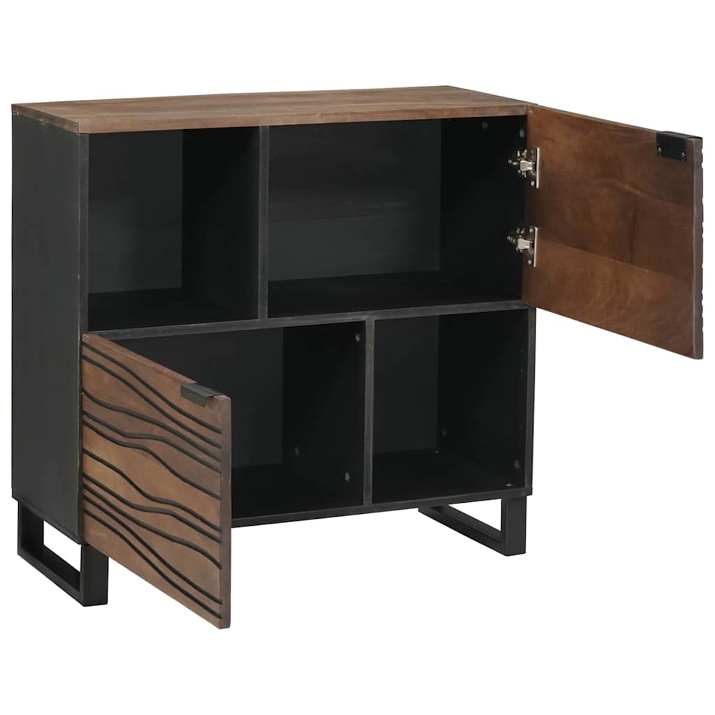 vidaXL Dressoir 80x33.5x75 cm van massief mango hout