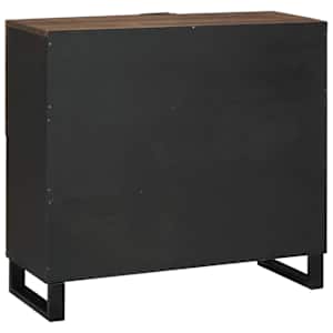 Komoda Hnědá 80 x 33 x 75 cm masivní mangovníkové dřevo - obrázek 5