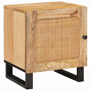 Noční skříňka 2 pcs Přírodní 40 x 33 x 46 cm - obrázek 3