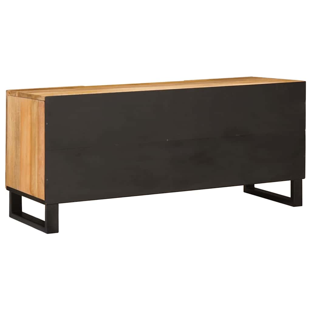 TV-kast met plank Bruin 105 x 33,5 x 46 cm Massief Mango Hout image 5