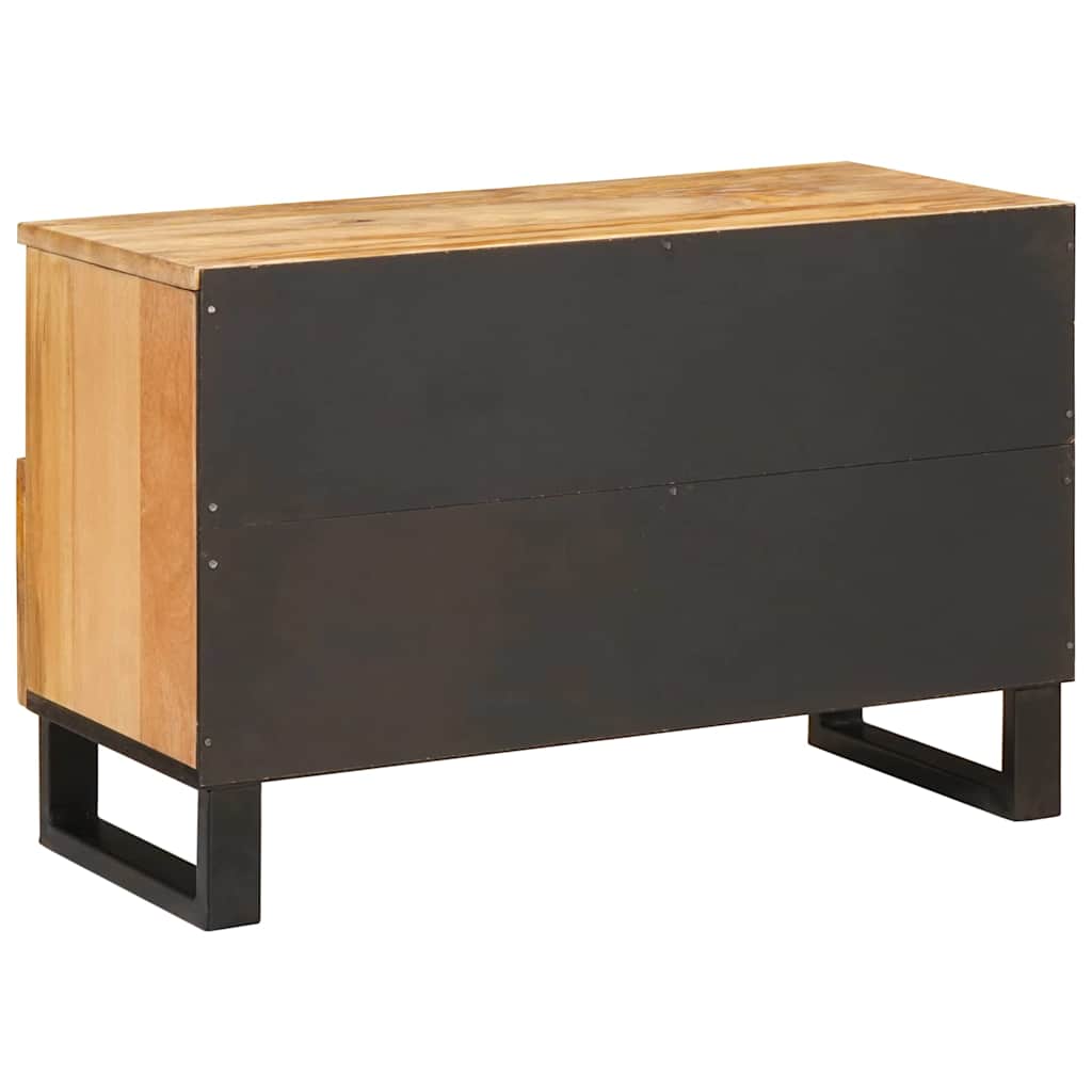 TV-kast met lade Bruin 70 x 33,5 x 46 cm Massief Mango Hout image 5