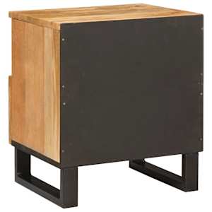 Noční skříňka se zásuvkou 2 pcs Přírodní 40 x 33 x 46 cm - obrázek 7