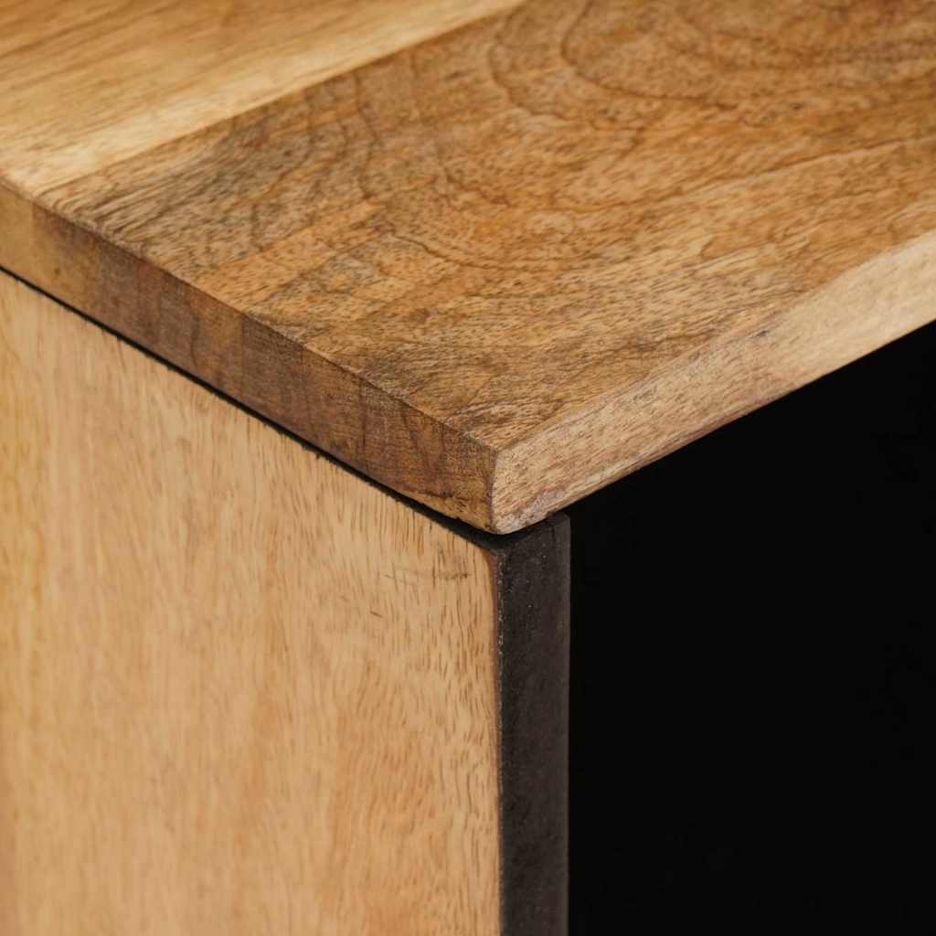 TV-kast met opslag Bruin 80 x 31,5 x 46 cm Massief Mango Hout image 6