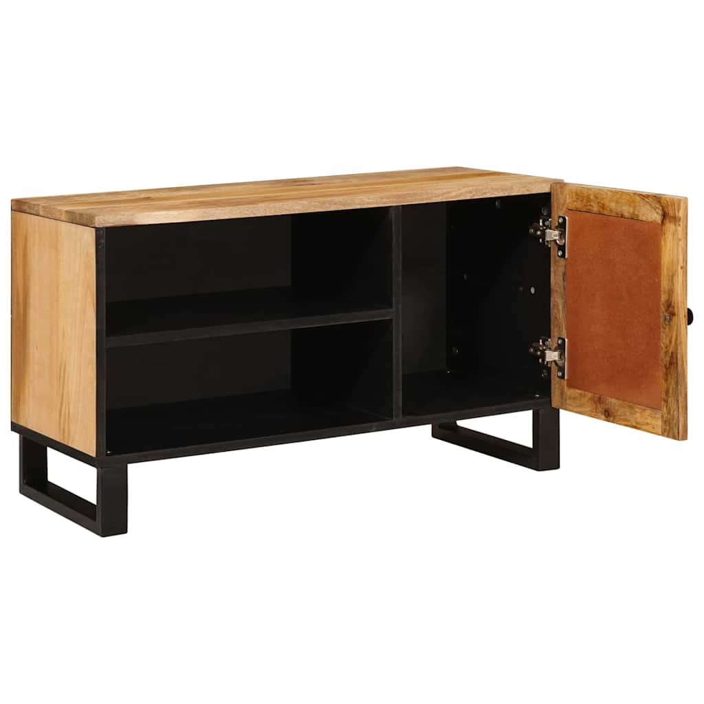 TV-kast met opslag Bruin 80 x 31,5 x 46 cm Massief Mango Hout image 2