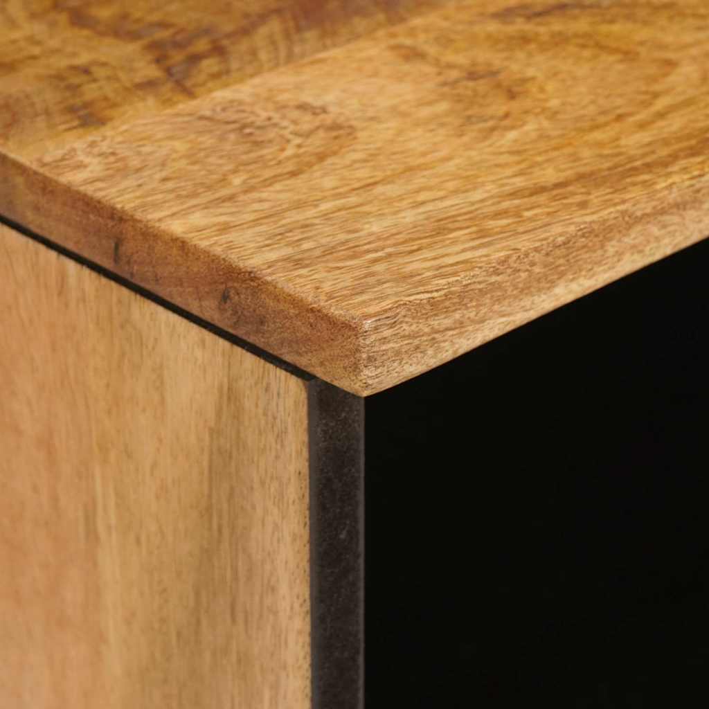 TV-kast met lade Bruin 100 x 33,5 x 46 cm Massief Mango Hout image 6