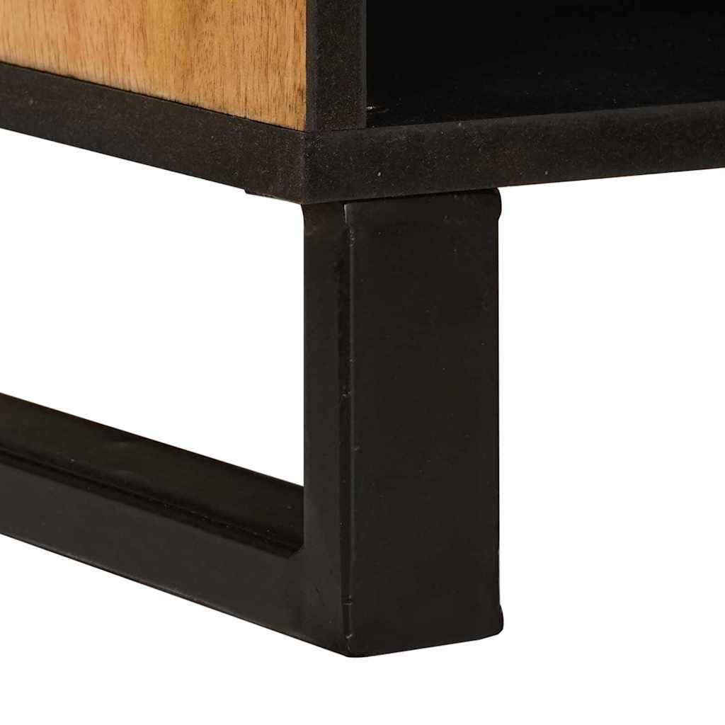 TV-kast met lade Bruin 100 x 33,5 x 46 cm Massief Mango Hout image 7