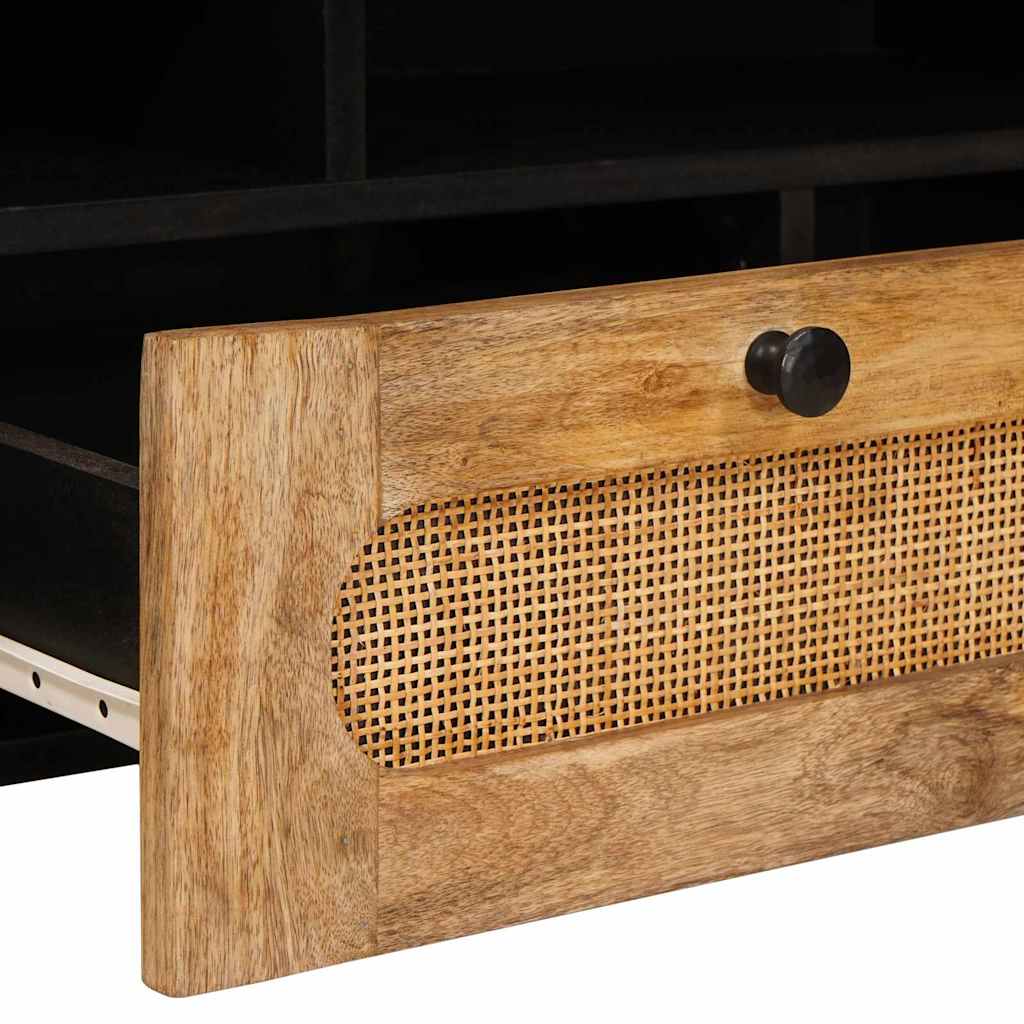 TV-kast met lade Bruin 100 x 33,5 x 46 cm Massief Mango Hout image 8