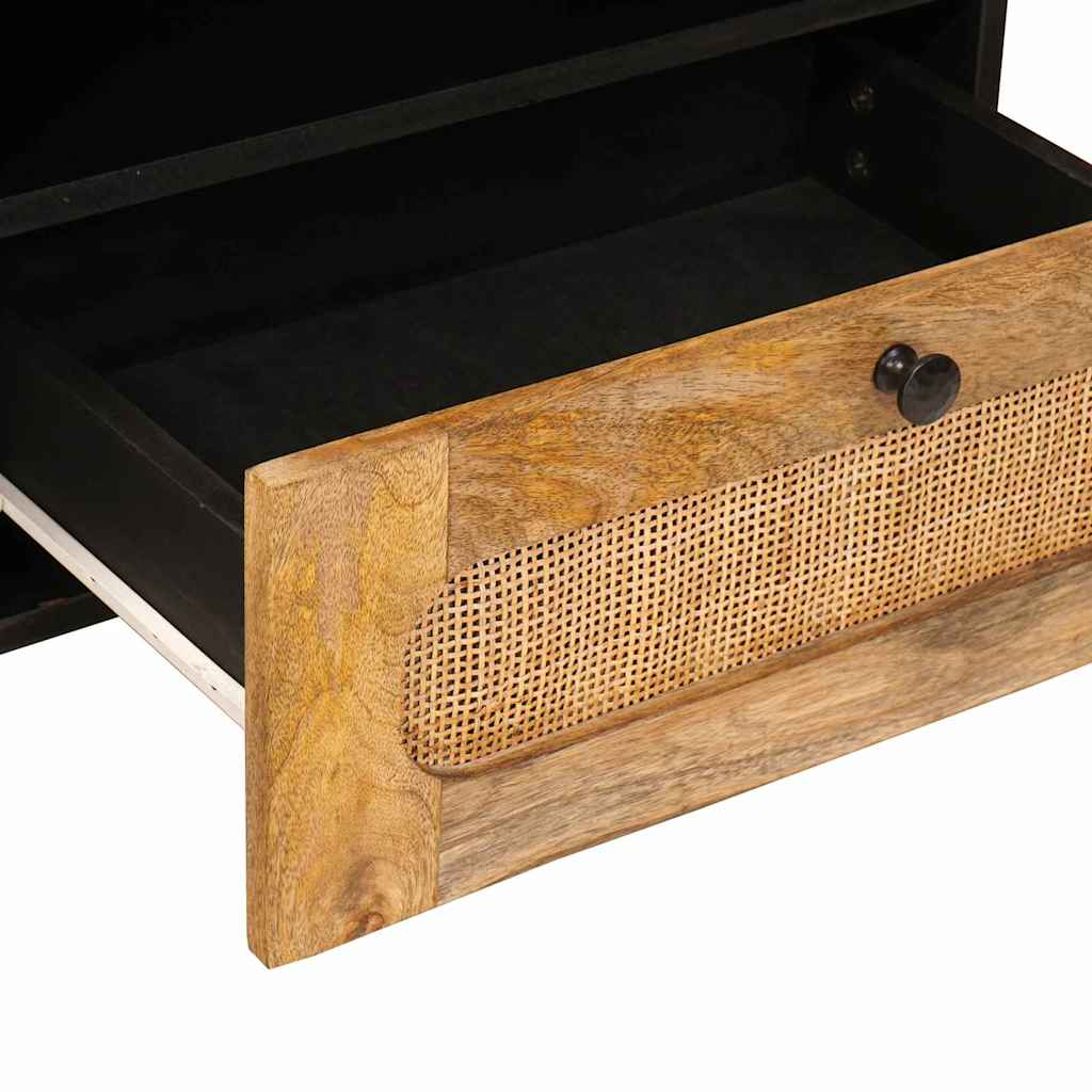 TV-kast met lade Bruin 80 x 33,5 x 46 cm Massief Mango Hout image 7