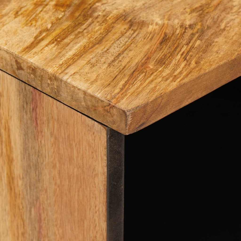TV-kast met lade Bruin 100 x 33,5 x 46 cm Massief Mango Hout image 6