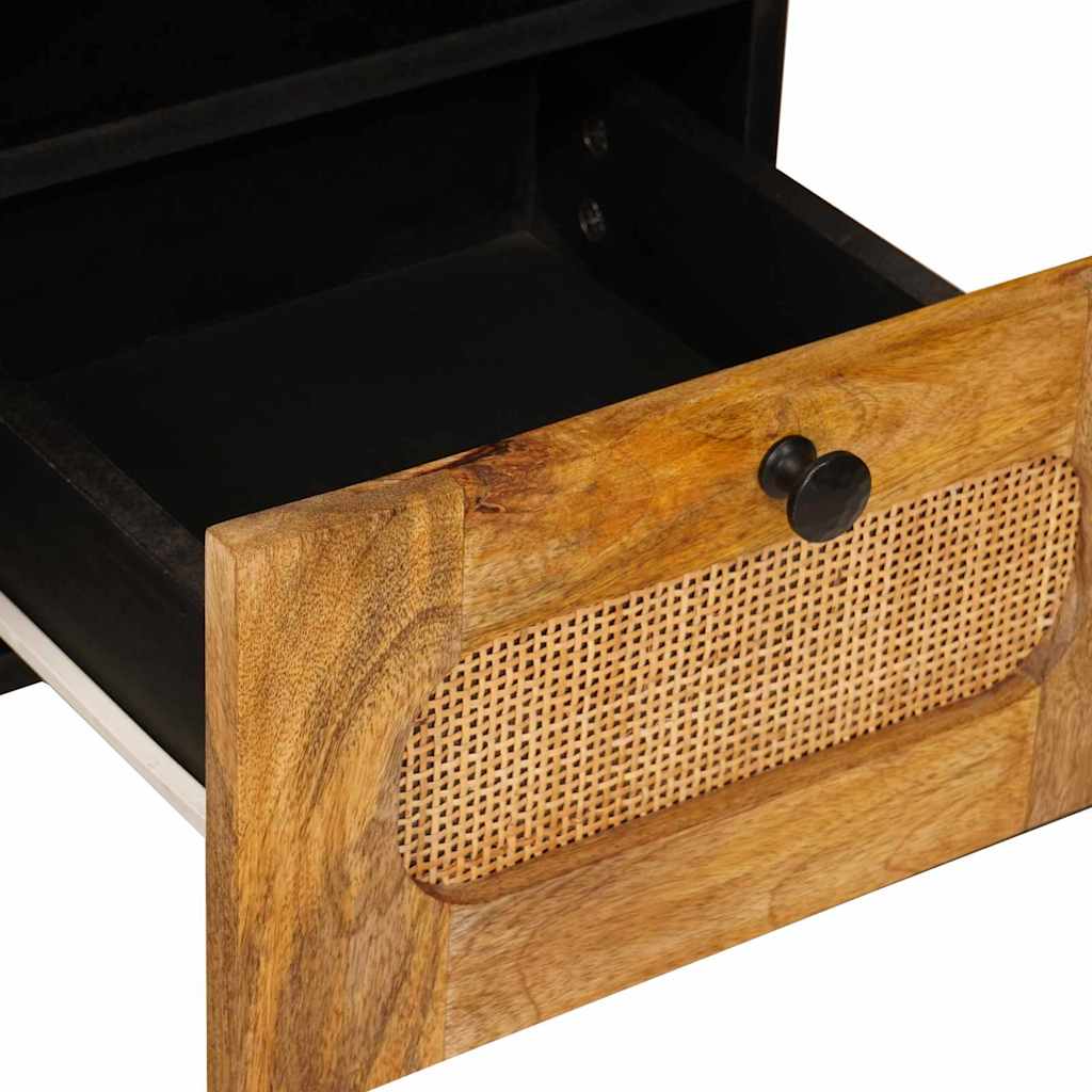 TV-kast met lade Bruin 100 x 33,5 x 46 cm Massief Mango Hout image 7