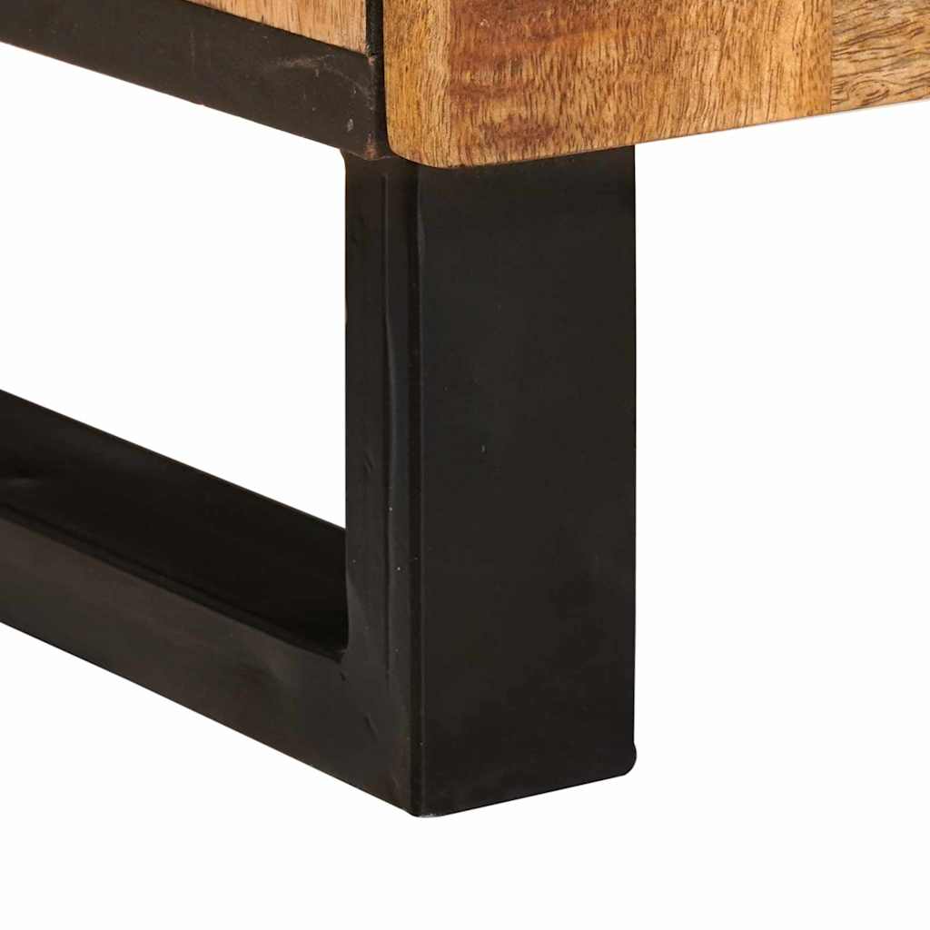 TV-kast met lade Bruin 100 x 33,5 x 46 cm Massief Mango Hout image 8