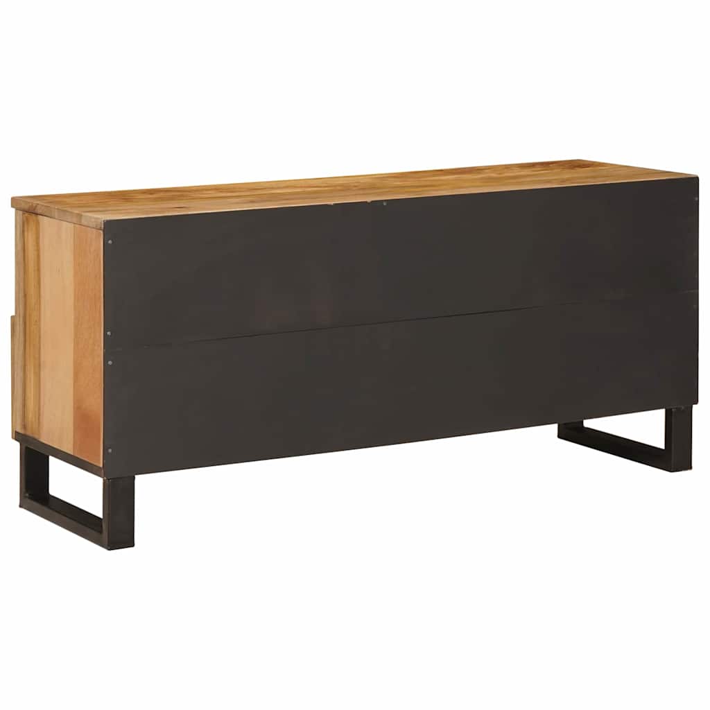 TV-kast met lade Bruin 100 x 33,5 x 46 cm Massief Mango Hout image 5