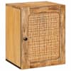 vidaXL Vannitoa rippkapp uksega Pruun 38 x 33 x 48 cm Tugev mango puu