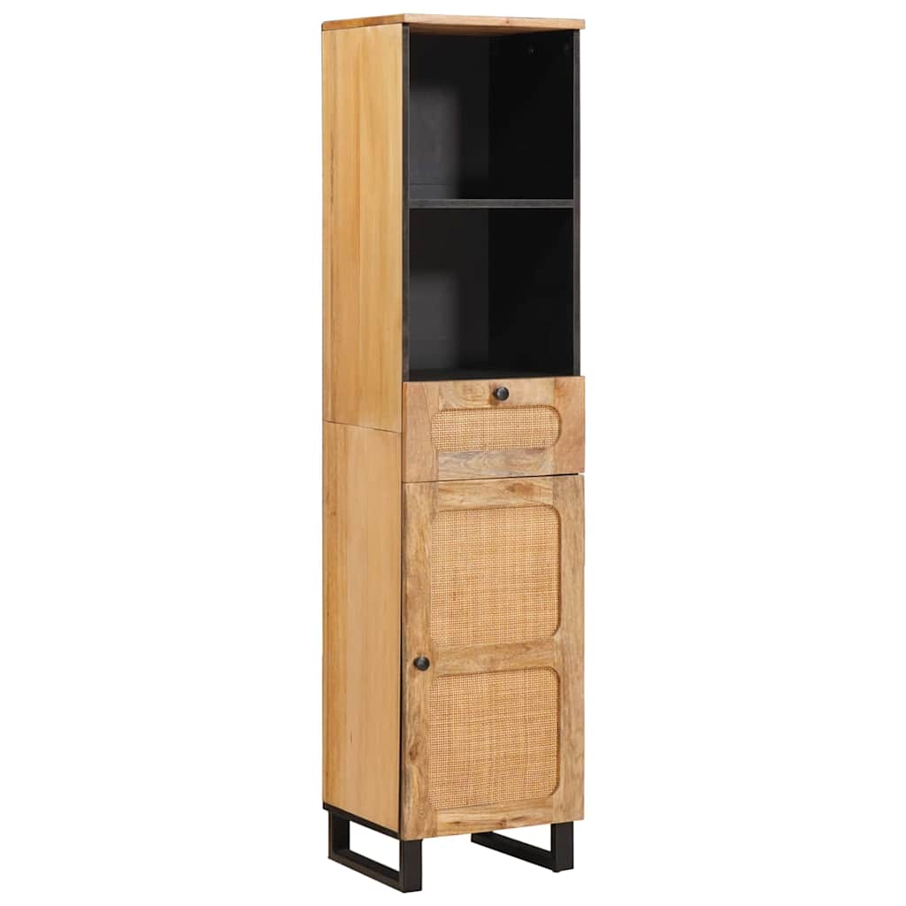 vidaXL Badezimmerschrank Braun 38 x 33 x 160 cm Massivholz Mango