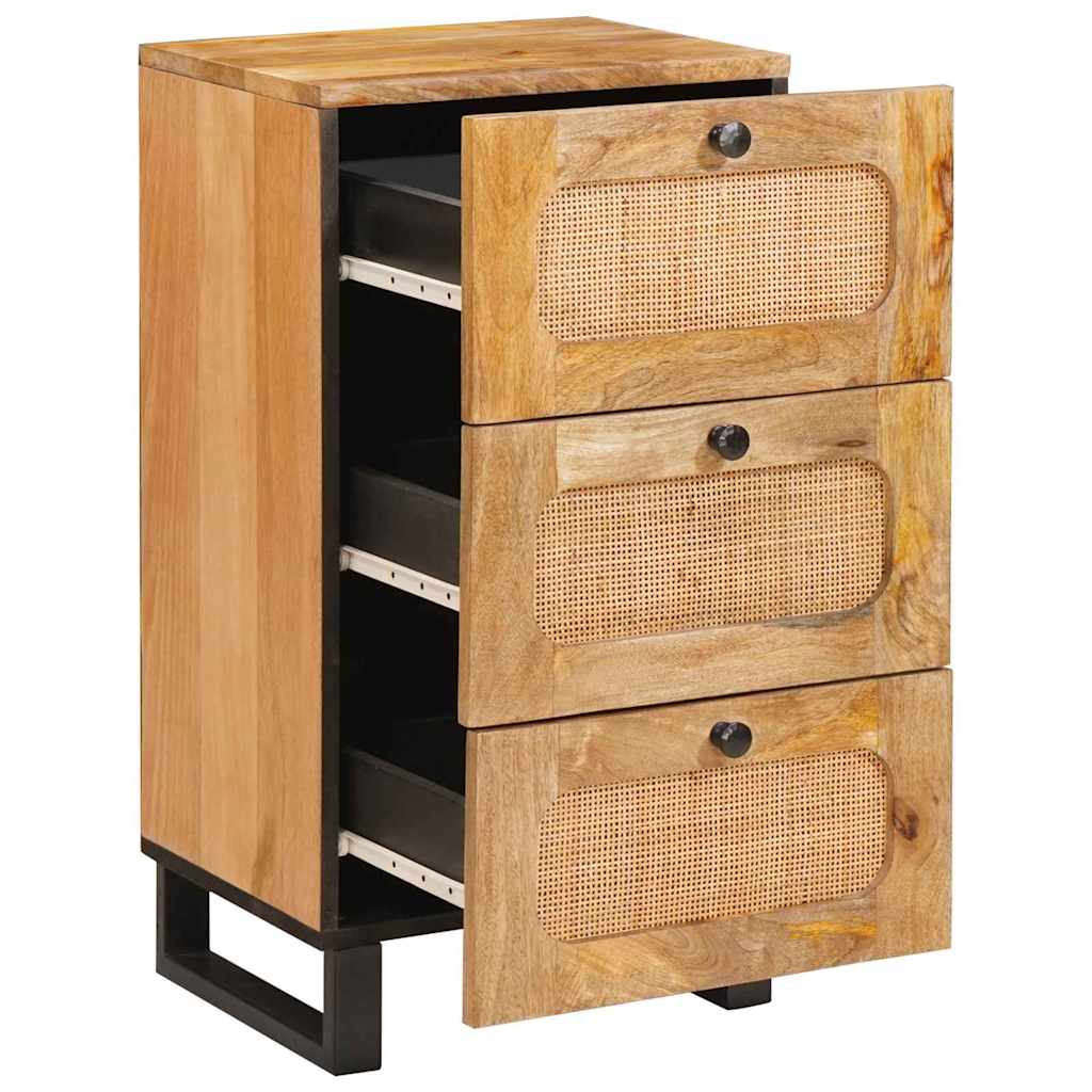 Thumbnail - vidaXL Sideboard mit Speicher Braun 40 x 33,5 x 75 cm Massivholz Mango