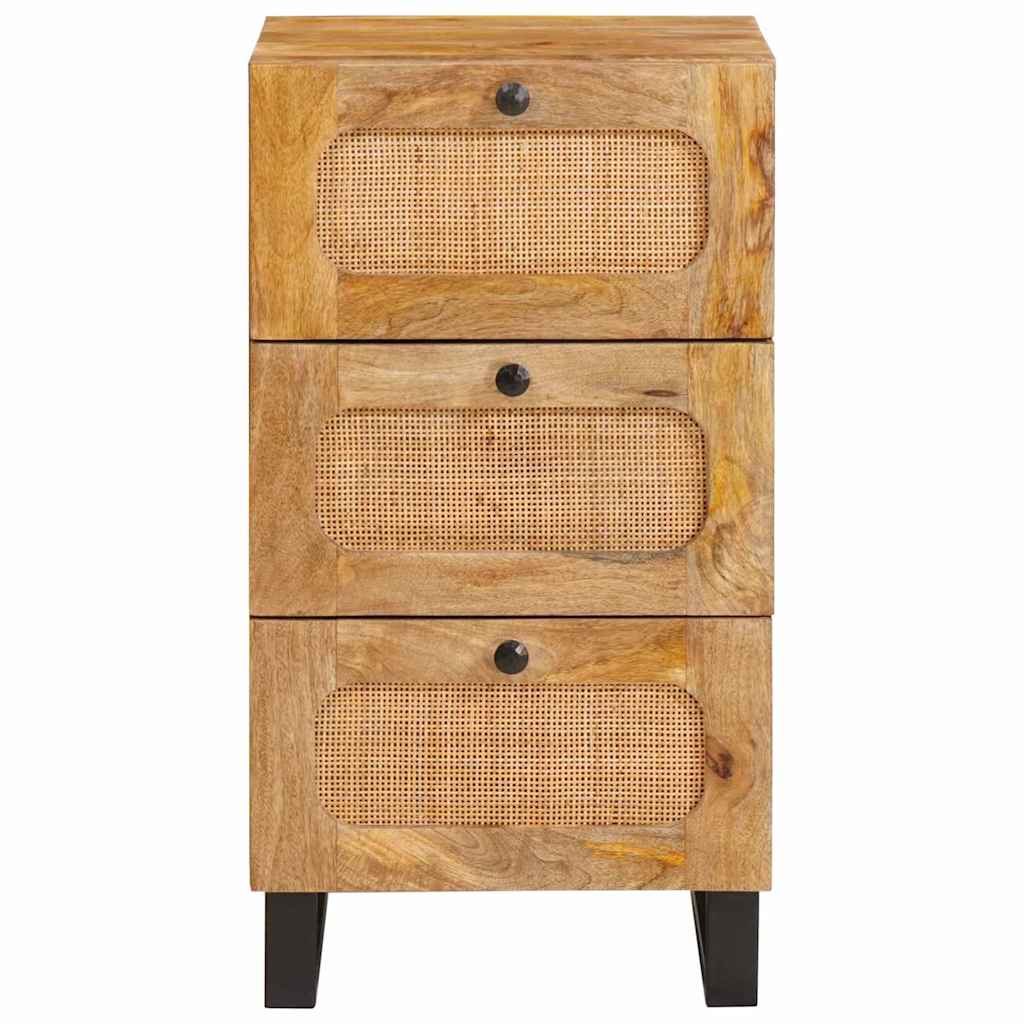 Dressoir met lade Bruin 40 x 33,5 x 75 cm Massief Mango Hout image 3
