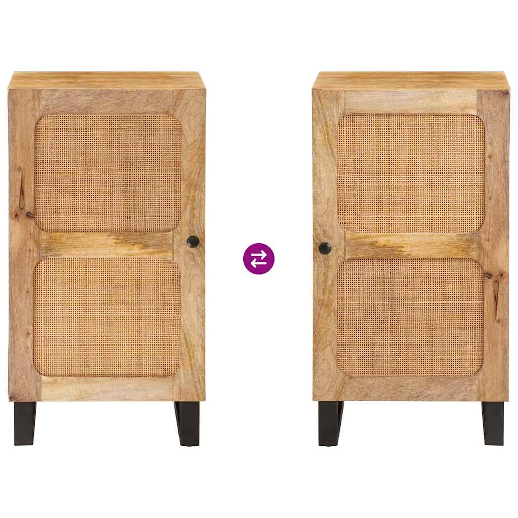 Dressoir met opslag Bruin 40 x 33 x 75 cm Massief Mango Hout image 8