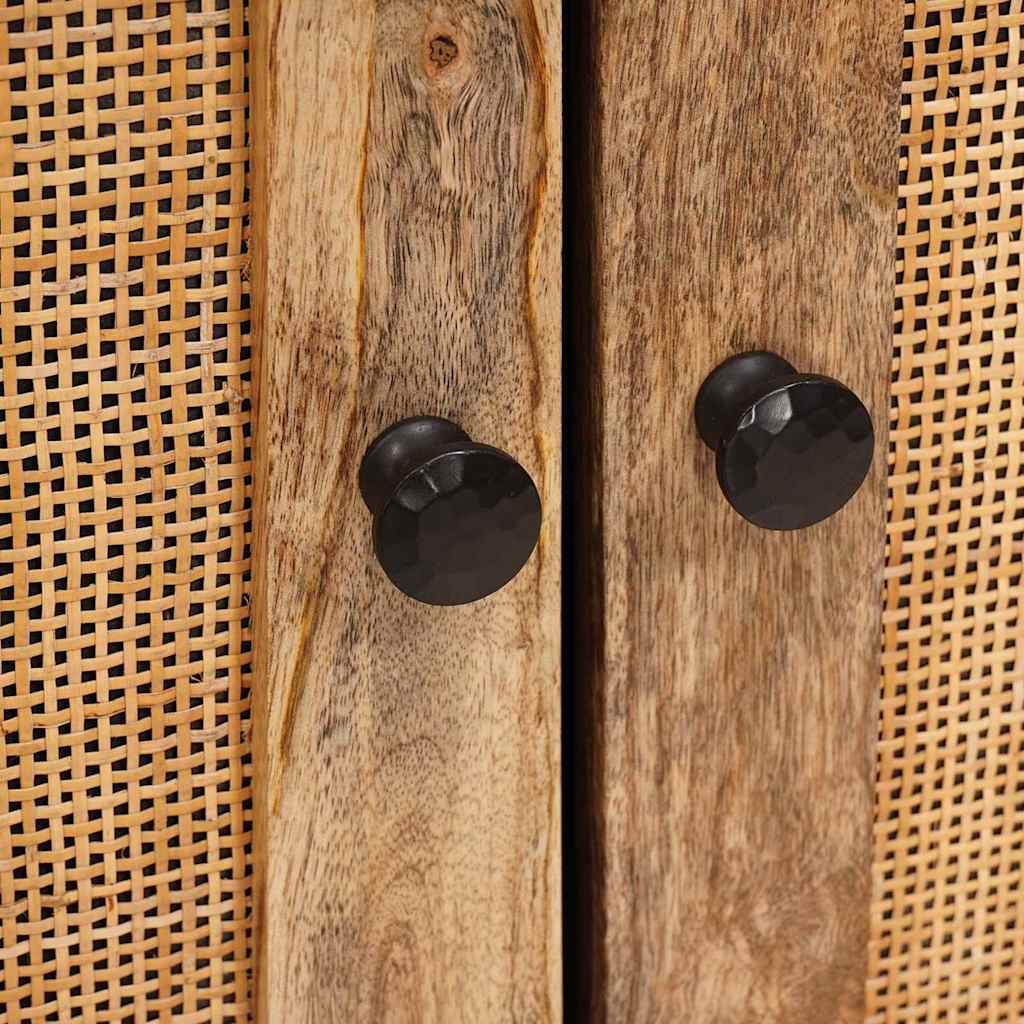 Dressoir met opslag Bruin 60 x 33,5 x 75 cm Massief Mango Hout image 7